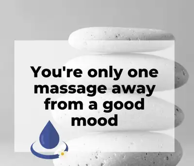 NOUVEAU! Massage thérapeutique et relaxant, ouvert tous les jours, de 10h à 20h, douche dans chaque...