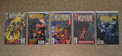 Lot of Wolverine Vol.2 Comic Annuals - 1995, 1997, 1999, 2000, 2001 Includes 1999 Grudge Match with...