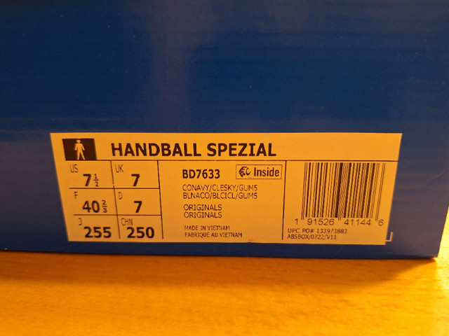 Adidas Handball Spezial Men's size 7.5 in Men's Shoes in Ottawa - Image 4