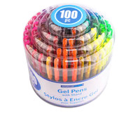 100 Gel Pens with Stand