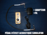 Pédale d'effet simulation de guitare acoustique+acsesoires