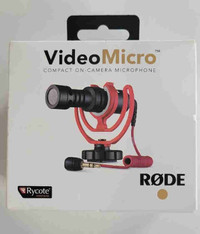 BRAND NEW: RODE VideoMicro - Compact on-camera Microphone 
