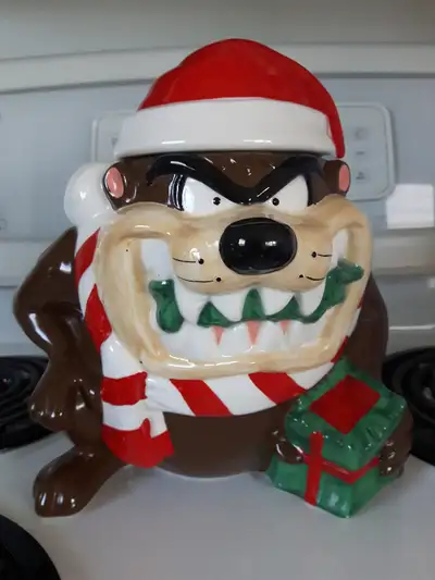 Tazmanian Devil Christmas Cookie Jar, View more