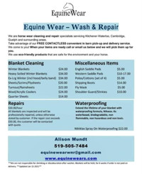 Horse Blankets Wash & Repair