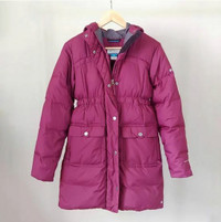 Columbia Snow Escape Hooded Winter Down Puffer Coat Youth 14 16