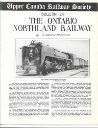 Ontario Northland Railway; upper Canada railway society