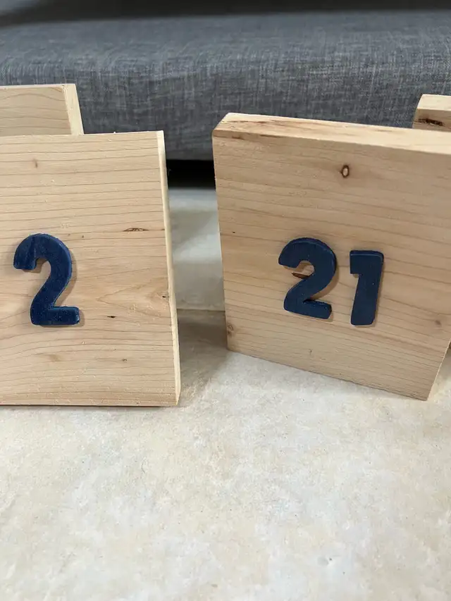 Table Number Blocks - Wedding in Toys & Games in Ottawa - Image 4