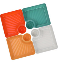 Plastic Platter 4PCS Plastic Plates 