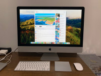 5k retina iMac 27 inch. With keyboard, trackpad or mouse