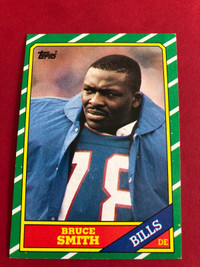 1986 Topps Bruce Smith Rookie Card 