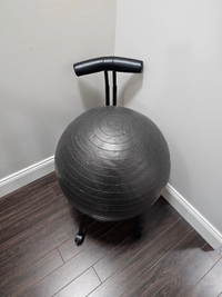 Exercise core and balance ball chair