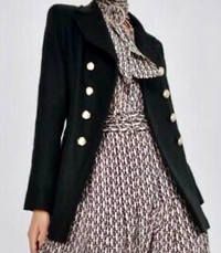 Zara manteau laine wool coat jacket blazer aritzia puffer parka