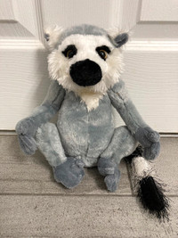 LIKE NEW - Ganz Webkinz Ring Tailed Lemur WITHOUT CODE for Sale