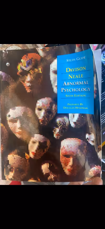 Abnormal Psychology Sixth Edition Textbook