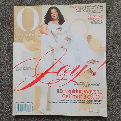 Oprah Magazine December 2009 Featuring Ellen DeGeneres, View more