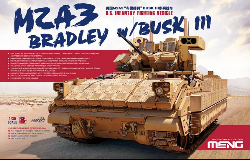 MENG 1/35 US IFV M2A3 Bradley w/BUSK III for sale  