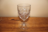 Old Antique Pressed Glass Goblet - As Is