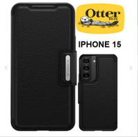 iPhone 15 Plus Otterbox Strada Leather Folio Case- NEW