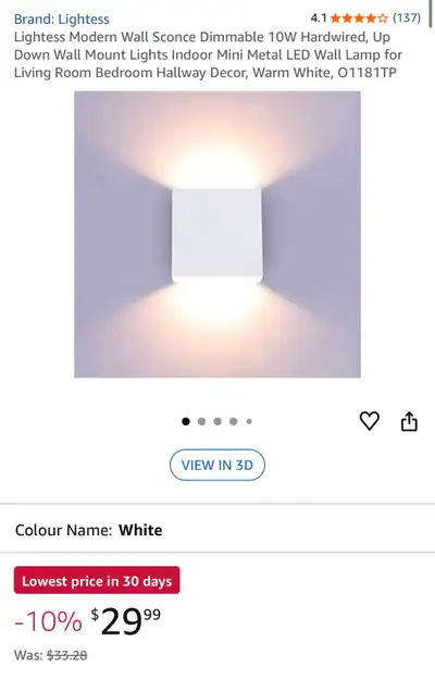 Lightess Wall Sconce, View more