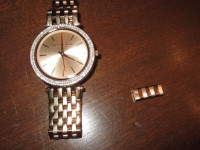 Ladies' Michael Kors Darci Rose Gold-Tone Crystal Watch MK3192