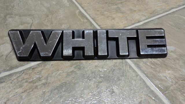 Vintage WHITE Truck Emblem Badge in Arts & Collectibles in St. Catharines