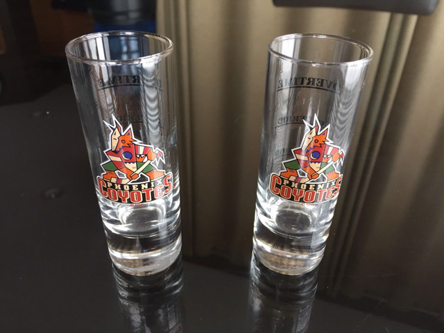 RARE NHL PHOENIX Coyotes Bar Shot Glasses 1996 in Arts & Collectibles in Winnipeg