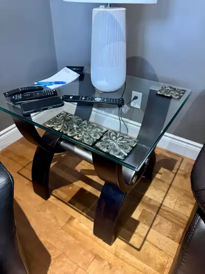 Glass End Table, View more