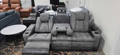 Never Used 3+2 Grey Recliner Set For Sale-Free Delivery GT, View more