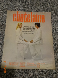 Chatelaine vintage magazine, November/70  re Women'sLib,++ nice