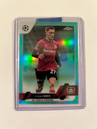 Carte soccer Florian Wirtz /199 Aqua refractor Topps chrome 202, View more