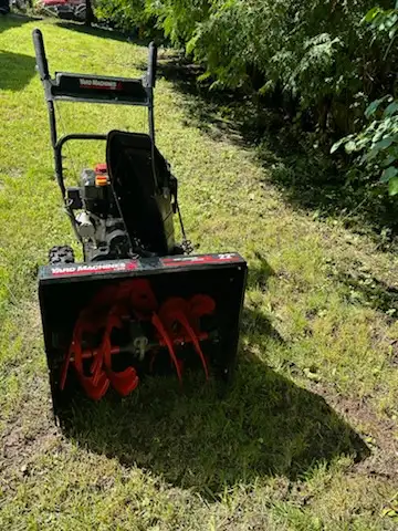 Canadian Tire yard mark snow blower around 4 yrs old , used about 5 times. Has electric starter. $35...