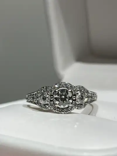 Diamond Halo Ring, View more