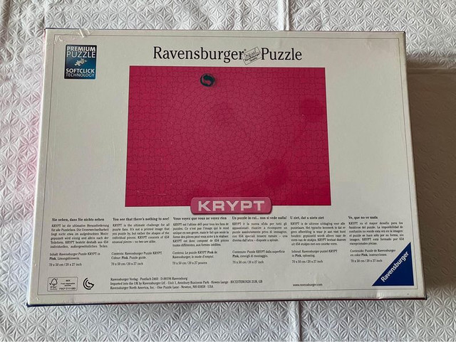 Brand New 654-Piece Ravensburger Puzzle, Krypt Pink dans Jouets et jeux  à Ville de Montréal - Image 4