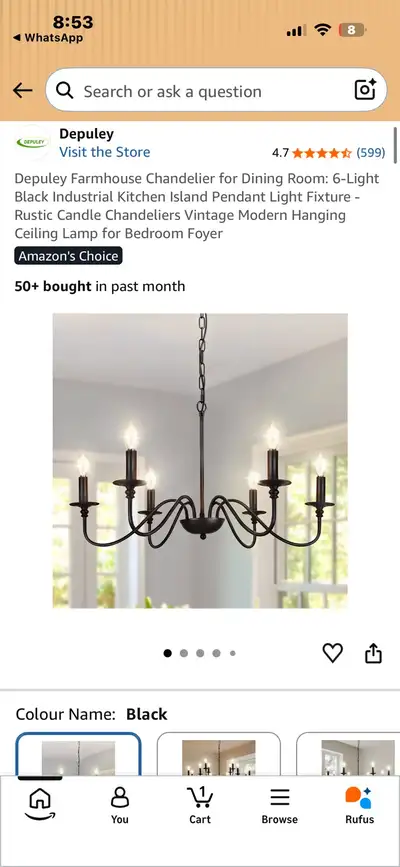 Depuey Farmhouse Chandelier, View more