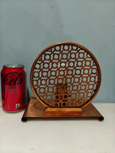 MCM Hollywood regency style copper desk lamp table light, View more