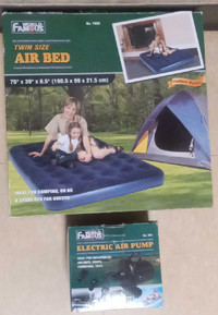 Twin air bed/W- electric air pump 
