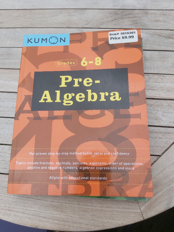 KUMON Grades 6-8 Pre-Algebra, KUMON Grades 6-8 Algebra, | Children