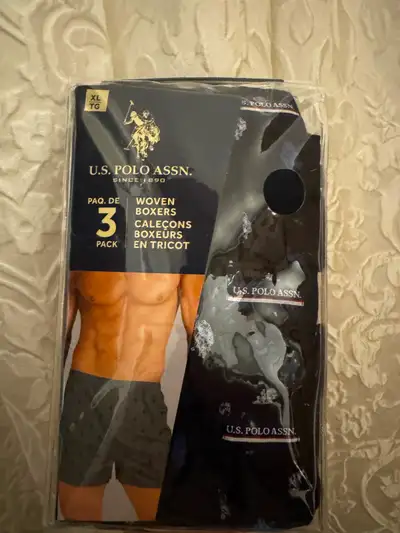 ENSEMBLE DE 3 CALEÇONS BOXEURS U.S. POLO ASSN. - NEUFS, View more