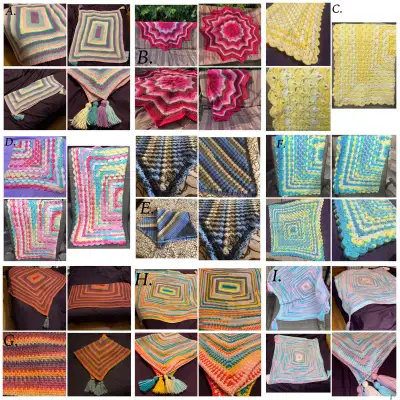 Handmade Assorted Blankets, View more