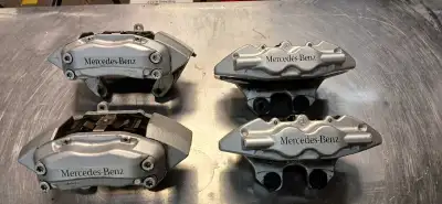 Complete Set of Mercedes Benz brake calipers. Part numbers can be found on the calipers in the photo...