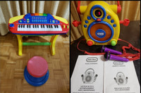 kids piano keyboard music & CD player