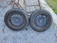 215/55/16 TIRES WITH RIMS