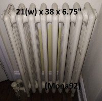 Vintage Cast Iron Radiator - Freestanding and  Wall Mounted