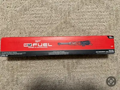 Brand new Milwaukee m12 fuel 1/4 extend-reach ratchet 3058-20, View more