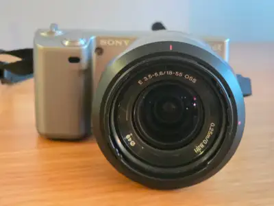 Sony NEX 5 camera and lens., View more