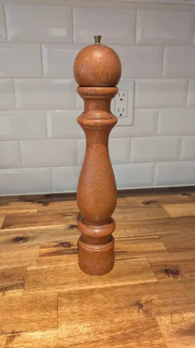 Mid Century Danish Teak Pepper Mill by Brostrom Teak Pepper, View more