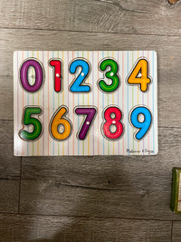 Melissa and Doug baby number puzzle