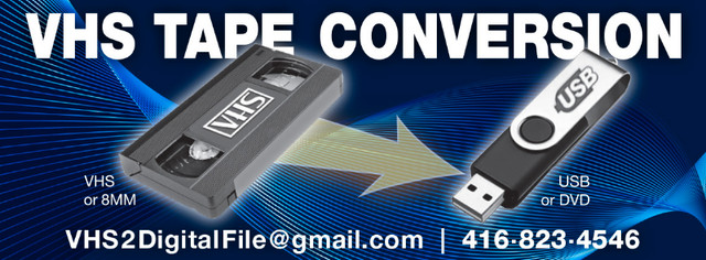 VIDEOTAPES TO USB CONVERSIONS in Photography & Video in Hamilton - Image 2