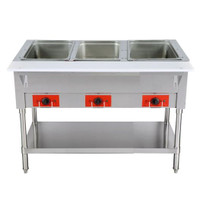 Omega Electric 3 Well Steam Table -  NO WATER REQUIRED