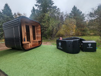 Black Cedar *NEW* Barrel and Cube Saunas